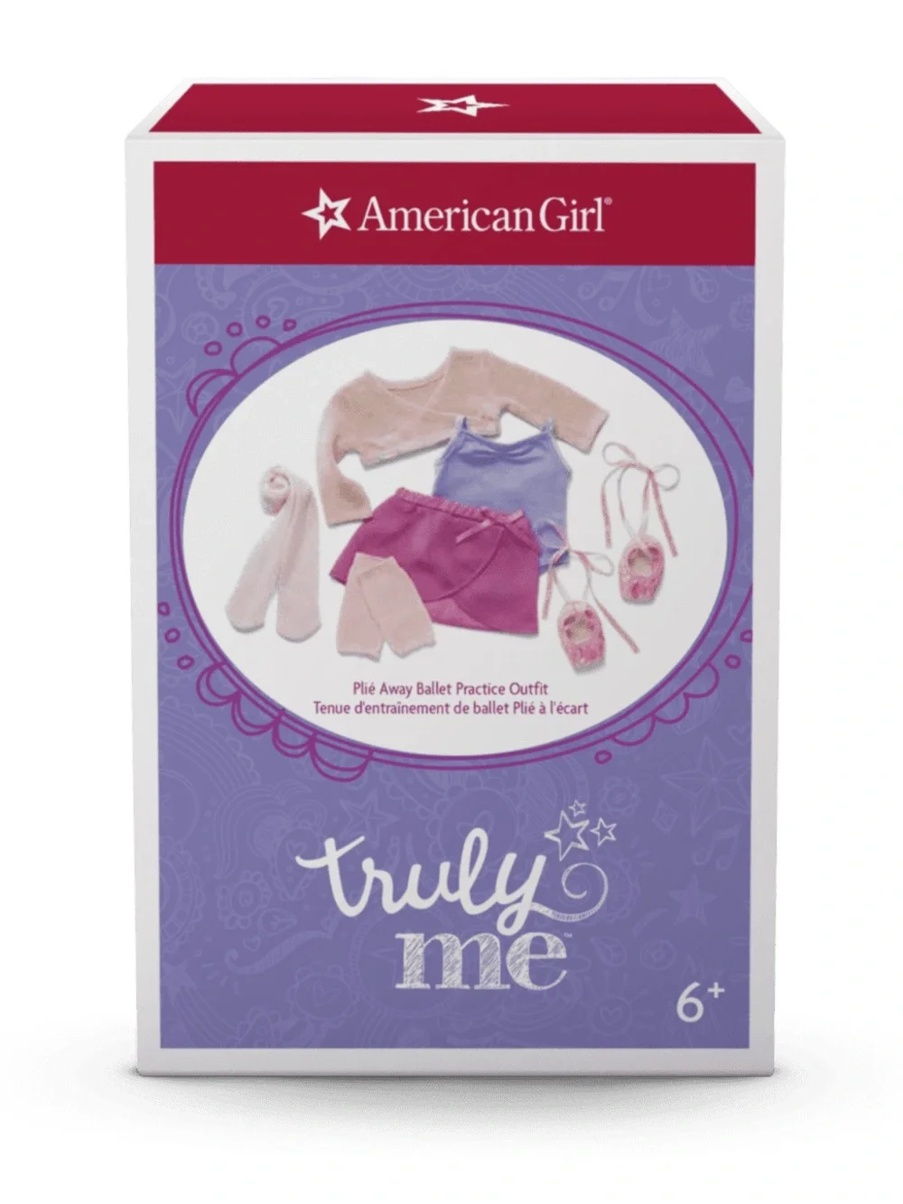 American Girl Doll Truly Me Plié Away Ballet Practice Outfit for 18” Dolls